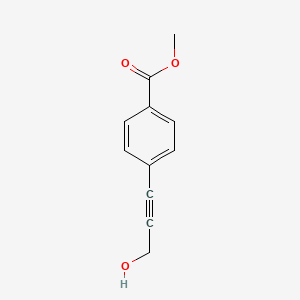Chemical structure of Methyl 4-(3-hydroxyprop-1-ynyl)benzoate