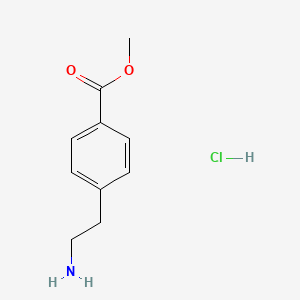 Chemical structure of Methyl 4-(2-Aminoethyl)benzoate Hydrochloride