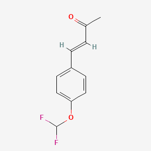 Chemical structure of methyl 4-(2,2-difluorocyclopropyl)benzoate