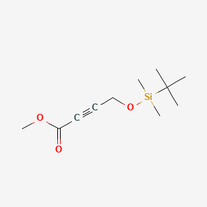Chemical structure of Methyl 4-((tert-butyldimethylsilyl)oxy)but-2-ynoate
