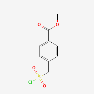 Chemical structure of Methyl 4-((chlorosulfonyl)methyl)benzoate