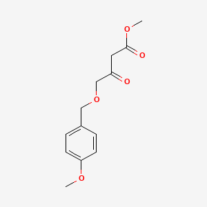 Chemical structure of Methyl 4-((4-methoxybenzyl)oxy)-3-oxobutanoate