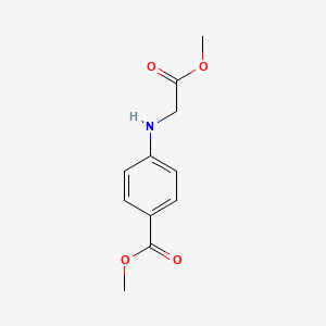 Chemical structure of Methyl 4-((2-methoxy-2-oxoethyl)amino)benzoate