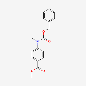 Chemical structure of Methyl 4-(((benzyloxy)carbonyl)(methyl)amino)benzoate