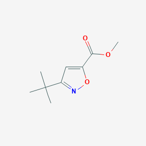 Chemical structure of Methyl 3-tert-butylisoxazole-5-carboxylate