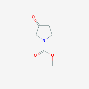 Chemical structure of Methyl 3-oxopyrrolidine-1-carboxylate
