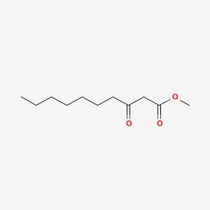 Chemical structure of methyl 3-oxodecanoate