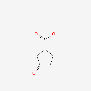 Chemical structure of Methyl 3-oxocyclopentanecarboxylate