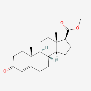 Chemical structure of Methyl 3-oxo-4-androstene-17beta-carboxylate
