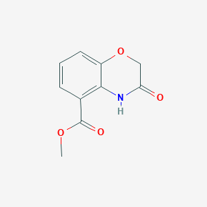 Chemical structure of Methyl 3-oxo-3,4-dihydro-2H-benzo[b][1,4]oxazine-5-carboxylate