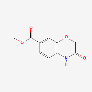 Chemical structure of Methyl 3-Oxo-3,4-dihydro-2H-1,4-benzoxazine-7-carboxylate