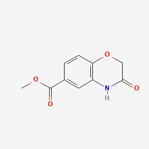 Chemical structure of Methyl 3-Oxo-3,4-dihydro-2H-1,4-benzoxazine-6-carboxylate