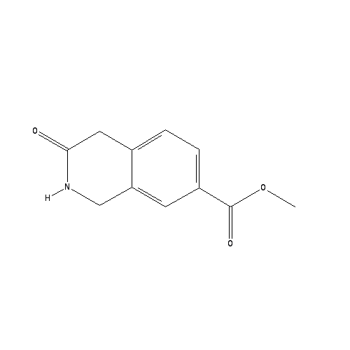 Chemical structure of Methyl 3-oxo-1,2,3,4-tetrahydroisoquinoline-7-carboxylate