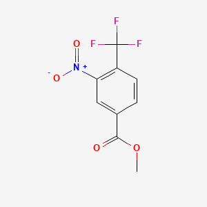Chemical structure of Methyl 3-nitro-4-(trifluoromethyl)benzoate