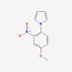 Chemical structure of 1-(4-methoxy-2-nitrophenyl)-1H-pyrrole