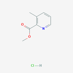 Chemical structure of Methyl 3-methylpicolinate hydrochloride