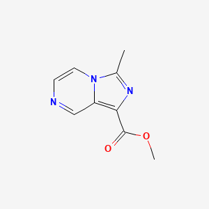 Chemical structure of Methyl 3-methylimidazo[1,5-a]pyrazine-1-carboxylate