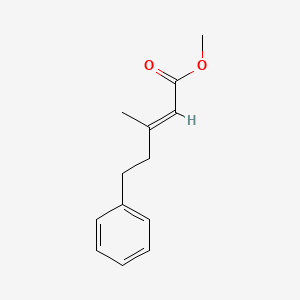 Chemical structure of Methyl 3-methyl-5-phenylpent-2-enoate