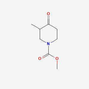 Chemical structure of Methyl 3-methyl-4-oxopiperidine-1-carboxylate