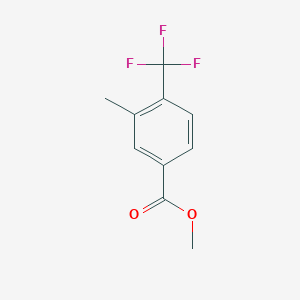 Chemical structure of Methyl 3-methyl-4-(trifluoromethyl)benzoate