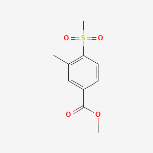 Chemical structure of Methyl 3-Methyl-4-(methylsulfonyl)benzoate