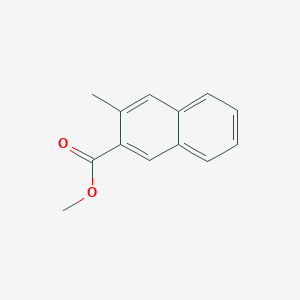 Chemical structure of methyl 3-methyl-2-naphthoate