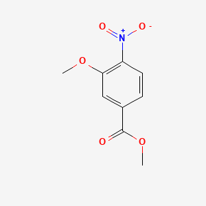 Chemical structure of Methyl 3-Methoxy-4-Nitrobenzoate