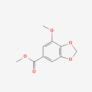 Chemical structure of METHYL 3-METHOXY-4,5-METHYLENEDIOXYBENZOATE