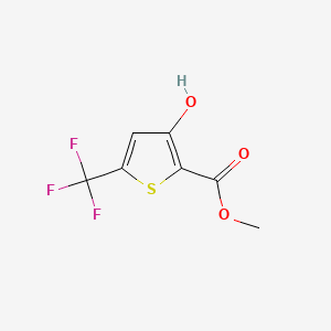 Chemical structure of Methyl 3-Hydroxy-5-trifluoromethylthiophene-2-carboxylate