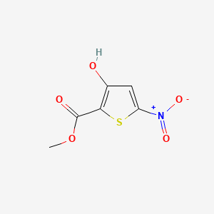 Chemical structure of Methyl 3-hydroxy-5-nitrothiophene-2-carboxylate