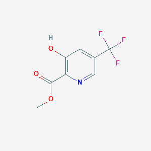 Chemical structure of Methyl 3-hydroxy-5-(trifluoromethyl)picolinate
