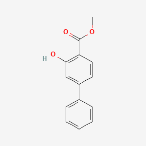 Chemical structure of Methyl 2-hydroxy-4-phenylbenzoate