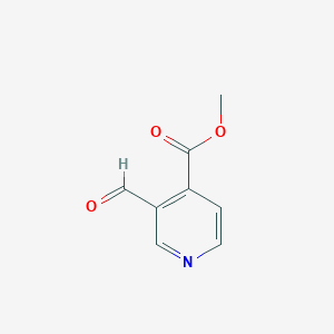 Chemical structure of Methyl 3-formylisonicotinate