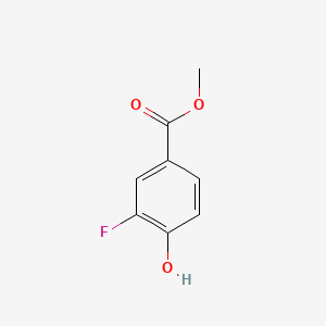 Chemical structure of Methyl 3-fluoro-4-hydroxybenzoate