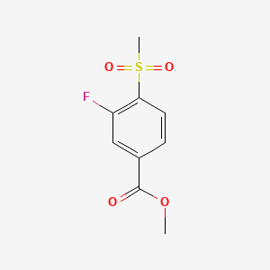 Chemical structure of Methyl 3-Fluoro-4-(methylsulfonyl)benzoate