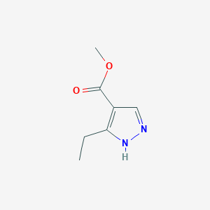 Chemical structure of Methyl 3-ethyl-1H-pyrazole-4-carboxylate