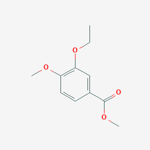 Chemical structure of Methyl 3-ethoxy-4-methoxybenzoate