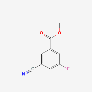 Chemical structure of Methyl 3-cyano-5-fluorobenzoate