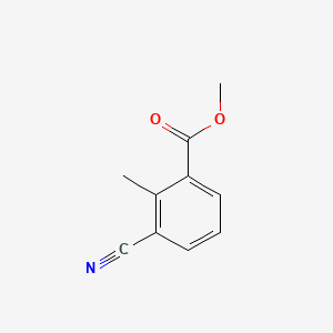 Chemical structure of Methyl 3-cyano-2-methylbenzoate