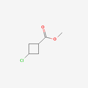 Chemical structure of Methyl 3-chlorocyclobutanecarboxylate