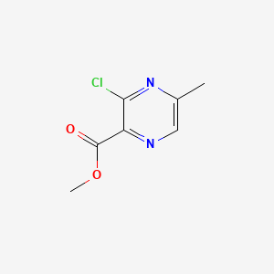Chemical structure of Methyl 3-chloro-5-methylpyrazine-2-carboxylate