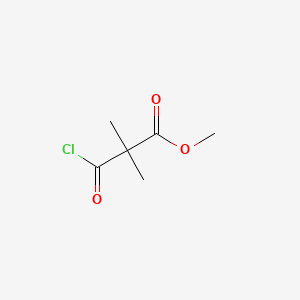 Chemical structure of Methyl 3-chloro-2,2-dimethyl-3-oxopropanoate