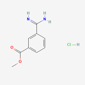 Chemical structure of Methyl 3-Carbamimidoylbenzoate Hydrochloride