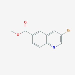 Chemical structure of Methyl 3-bromoquinoline-6-carboxylate