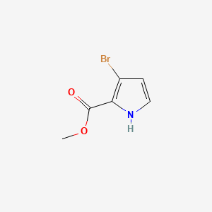 Chemical structure of Methyl 3-Bromopyrrole-2-carboxylate