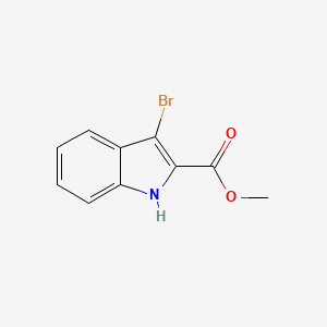 Chemical structure of Methyl 3-Bromoindole-2-carboxylate