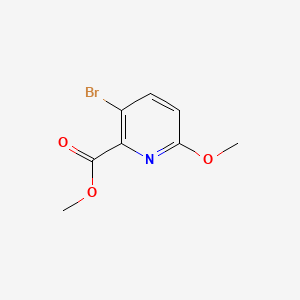 Chemical structure of Methyl 3-bromo-6-methoxypicolinate