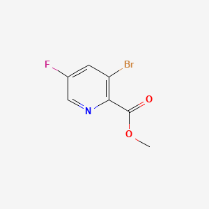 Chemical structure of Methyl 3-bromo-5-fluoropicolinate