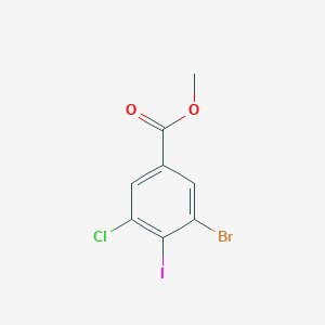 Chemical structure of Methyl 3-Bromo-5-chloro-4-iodobenzoate