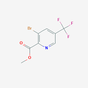 Chemical structure of Methyl 3-bromo-5-(trifluoromethyl)picolinate